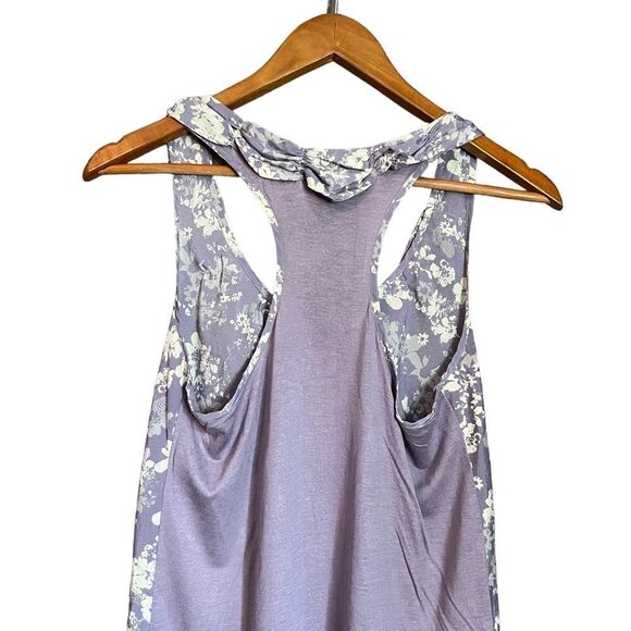 3 for $30! Elle purple floral woven and knit tank‎ - Picture 7 of 8